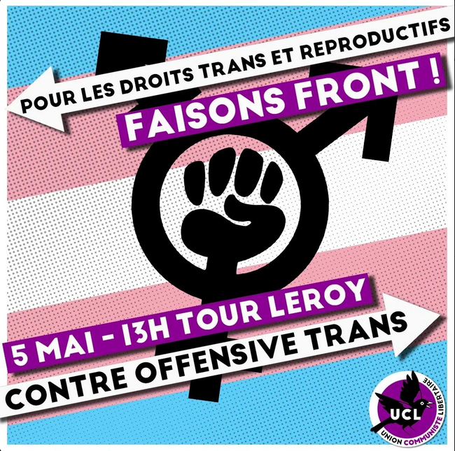 5 mai contre les attaques transphobes